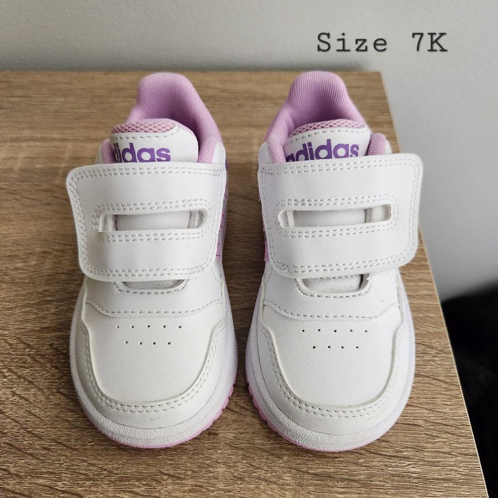 Adidas Hoops 3.0 Low Hook-and-Loop Strap Sneaker